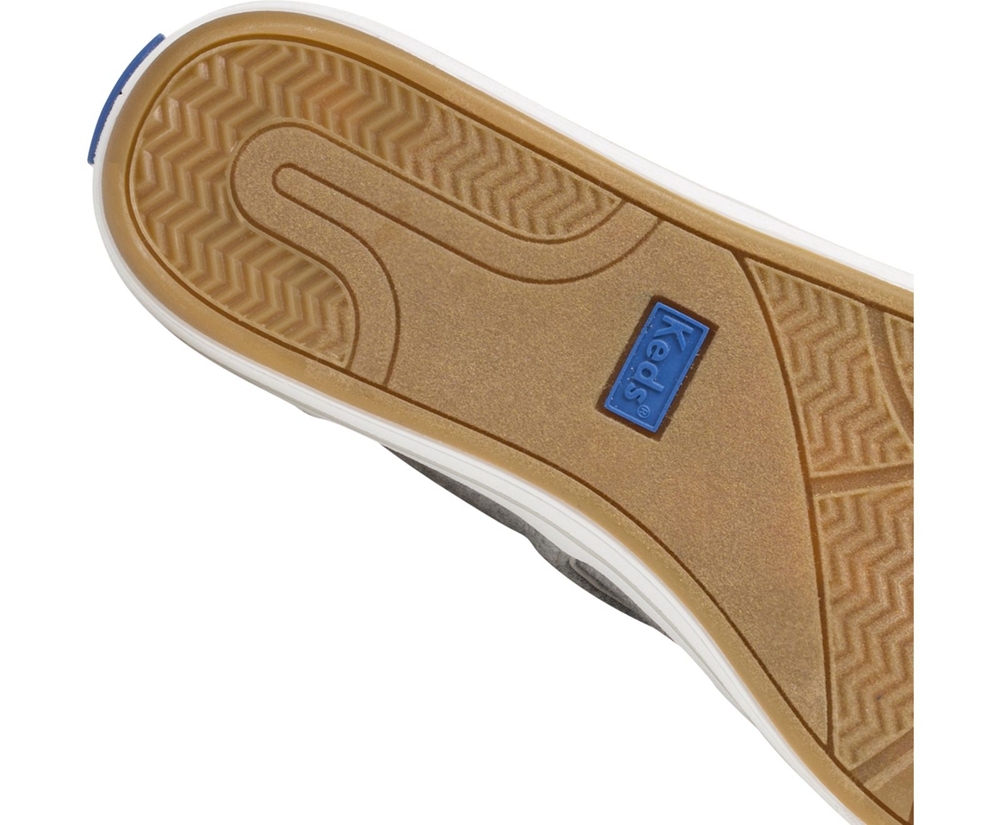 Tenis Keds Mujer Grises - Courty Jersey - 9604-HBNTX